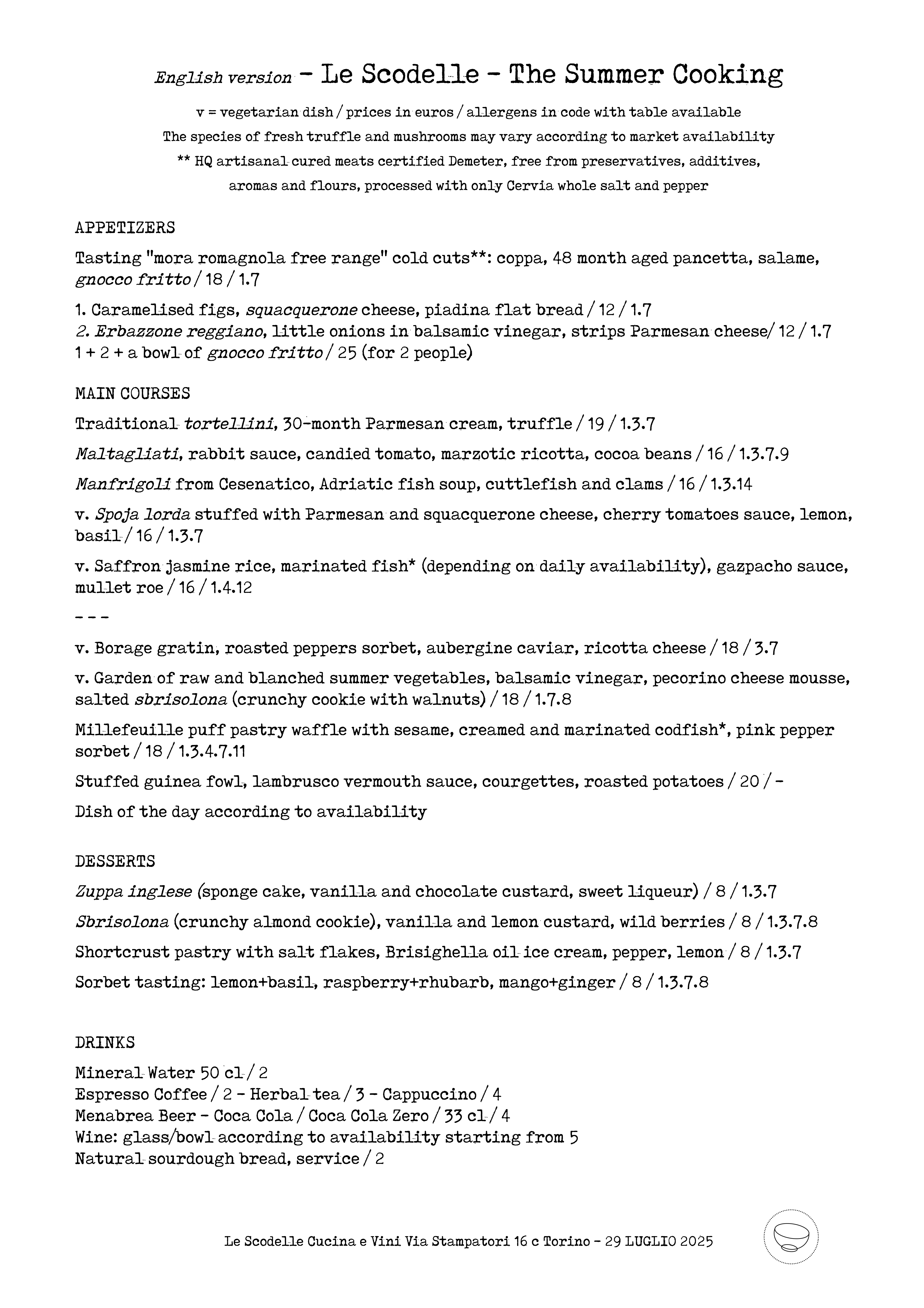 TRANS SUMMER COOKING 2025