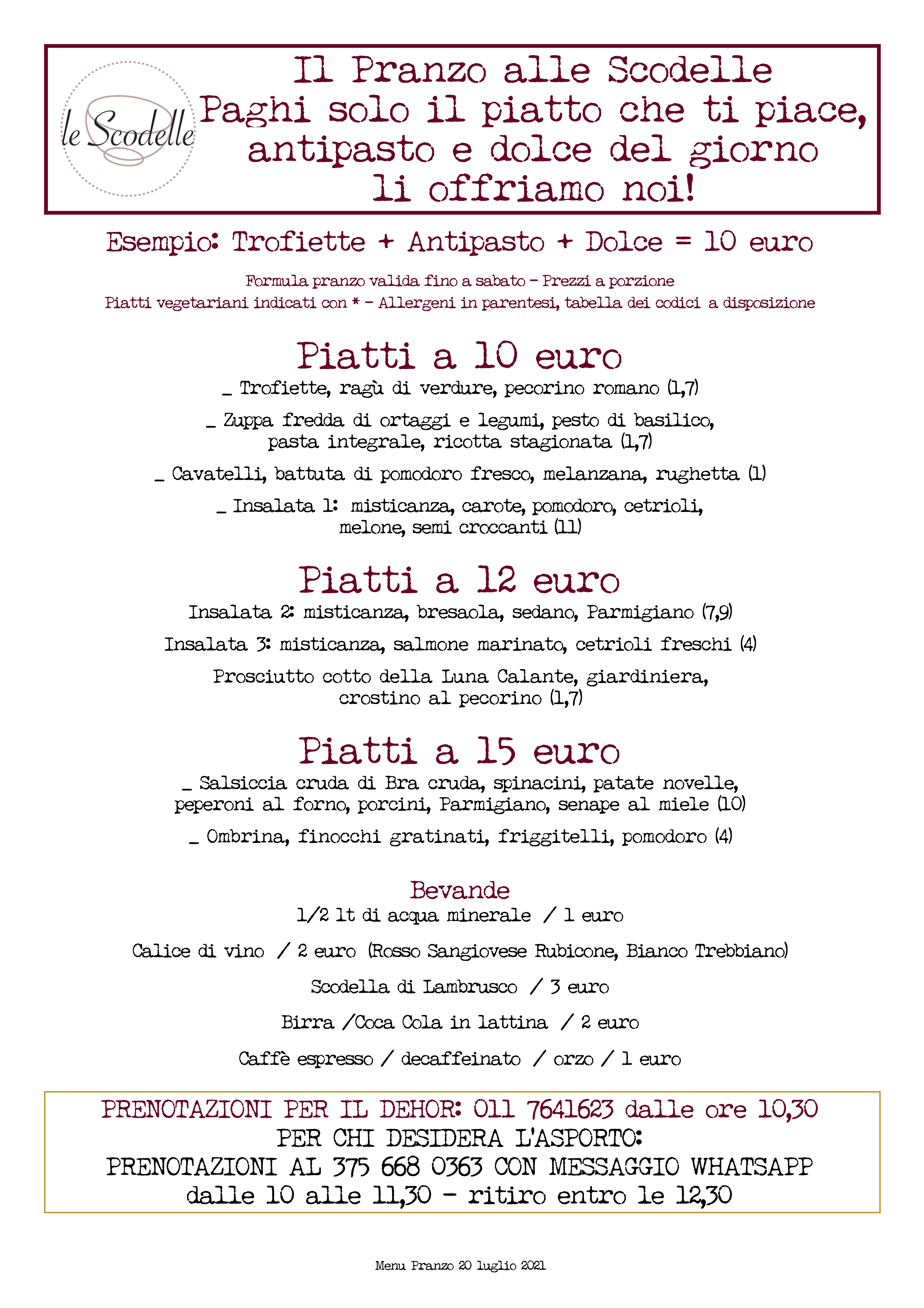 VERT pranzo 20 luglio 2021